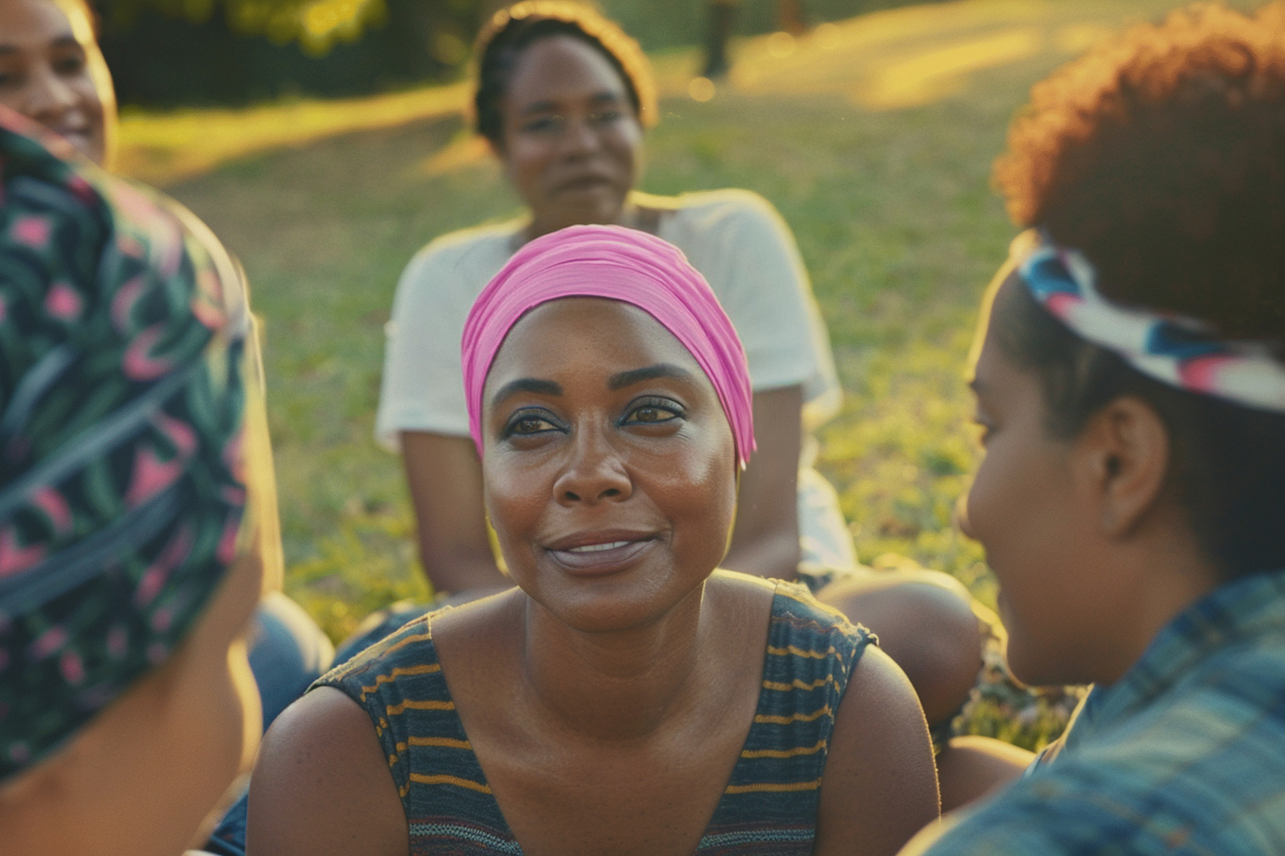 woman with breast cancer receiving support